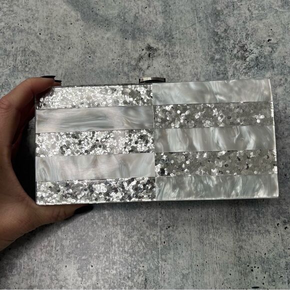 Milly Shimmer Box Clutch - Picture 7 of 7